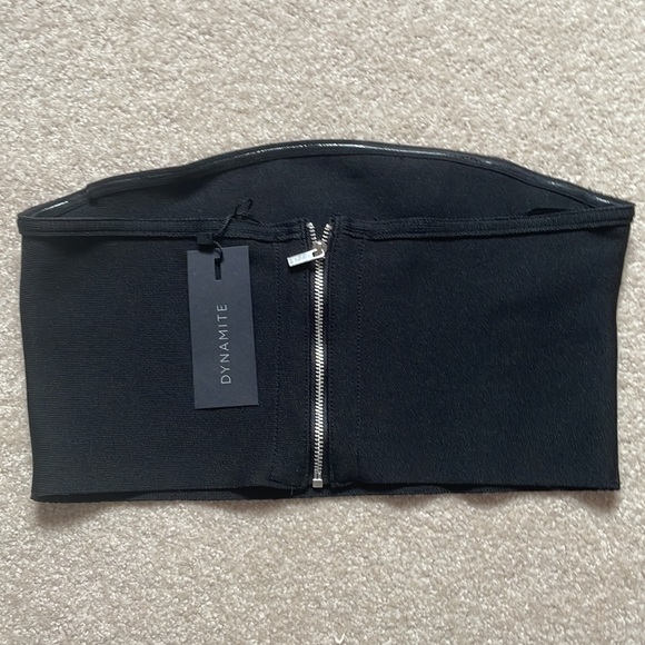 Black dynamite bandeau top size S - Picture 2 of 2